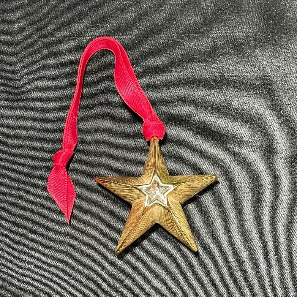Estee Lauder Gold Holiday Ornament Star